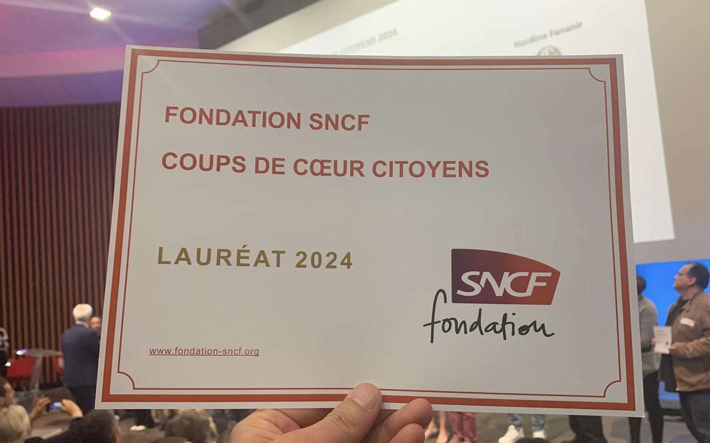 Cérémonie Tous Engagé de la fondation SNCF.