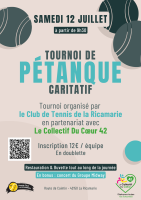 Nos actions 1 Tournoi de pétanque caritatif 2025